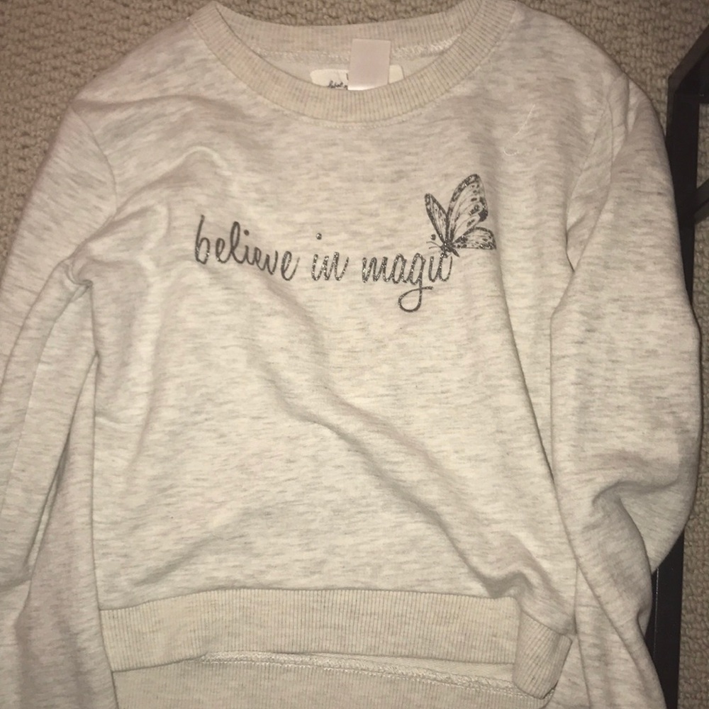 Sweater crop top cute